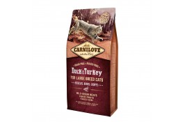 Carnilove Cat Large Breed з качкою та індичкою для котів великих порід 6 kg