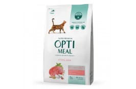 Optimeal Adult Cat Sterilised Beef & Sorghum сухий корм для котів з яловичиною 4 кг