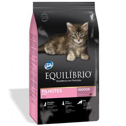 Equilibrio Cat Kitten сухой корм для котят от 1 до 12 месяцев с курицей и рыбой 0,5 кг