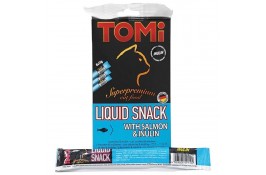 TOMI LIQUID SNACK SALMON & INULIN жидкое лакомство для котов с лососем и инулином 15 г