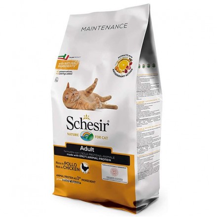SCHESIR CAT ADULT CHICKEN сухой корм для котов от 1 до 7 лет с курицей 10 кг