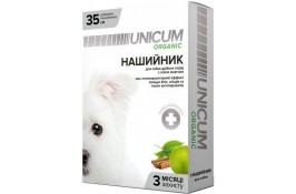 Unicum ORGANIC ошейник от блох и клещей для собак 35см.