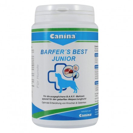 Canina Barfer Best Junior вітамінний комплекс для цуценят і молодих собак при натуральному вигодовуванні 350 г
