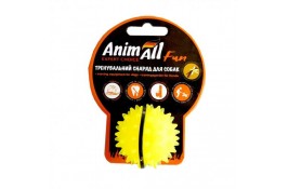 AnimAll Fun іграшка для собак "М'яч-каштан" (жовта) 5 см​