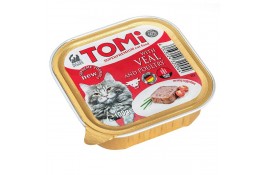 TOMI VEAL POULTRY паштет для котов с птицей и телятиной 100г*32шт