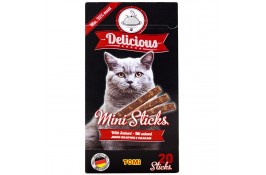 TOMI DELICIOUS MINI STICKS SALAMI лакомство для котов из салями 40 г