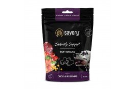 Savory Dog Immunity Support Soft Snack з качкою та шипшиною для собак 200г