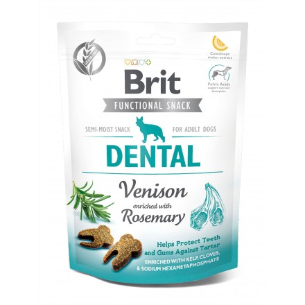 Brit Care Dog Snack Dental Ласощі&nbsp;з олениною та розмарином для собак, 150г