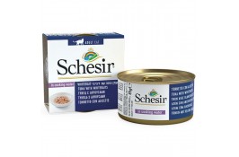 Schesir Tuna with Whitebaits влажный корм для взрослых котов с с тунцом, анчоусами и рисом в соусе 85 г