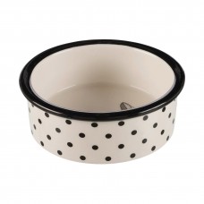 Trixie Zentangle керамическая миска для котов белая/черная 0,3 л/12 см