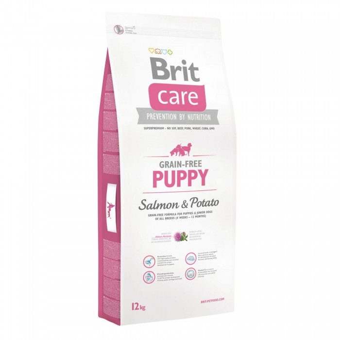Brit Care GF Puppy Salmon and Potato сухий корм для цуценят всіх порід з лососем та картоплею 12кг