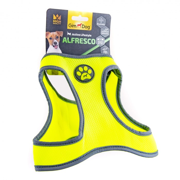GimDog Alfresco шлея для собак крупных пород (желтая) L