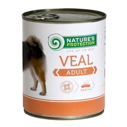 Nature's Protection Adult Veal влажный корм для собак с телятиной 400 г*6шт.