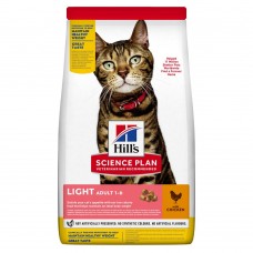 Hill's SP Adult Light сухой корм с курицей для взрослых кошек, склонных к лишнему весу 1,5 кг