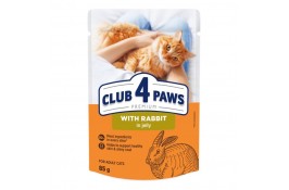 Club 4 Paws Premium влажный корм для кошек с кроликом в желе 85г*24шт
