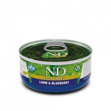 Farmina N&D Grain Free Prime Lamb Adult беззерновой влажный корм для кошек с ягненком и черникой 70 г