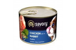 Savory Dog  All breeds Puppy с кроликом 200g