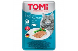 TOMI SALMON IN EGG JELLY влажный корм для котов с лососем в яичном желе 100г*20шт