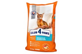 Club 4 Paws Premium Sensitive Digestion Adult Cat Chicken сухой корм для котов с курицей 14  кг