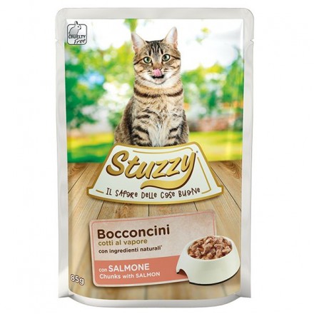 Stuzzy Cat Salmon влажный корм для котов с лососем в соусе 85г*24шт