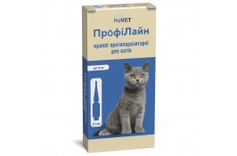 ProVET Профилайн капли противопаразитарные для котов до 4 кг (4 пипетки по 0,5 мл)