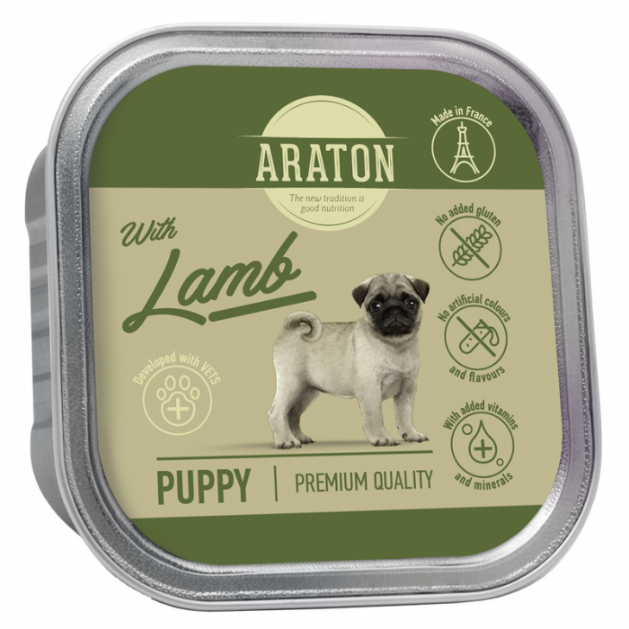 ARATON Puppy with Lamb влажный корм для щенков с ягненком 150 г
