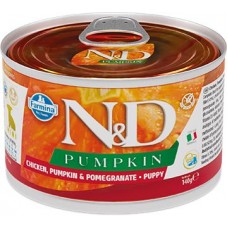 Farmina N&D Grain Pumpkin Chicken Puppy Mini для цуценят дрібних порід з гарбузом, куркою та гранатом 140 г