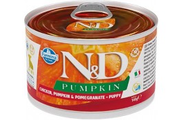 Farmina N&D Grain Pumpkin Chicken Puppy Mini для цуценят дрібних порід з гарбузом, куркою та гранатом 140 г