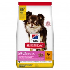 Hill’s SP Adult Light Small & Mini сухой корм для собак малых пород склонных к лишнему весу с курицей 6 кг