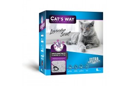 CAT'S WAY бентонитовый наполнитель для кошек с ароматом лаванды 6 л
