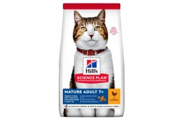 Hill's SP Mature Adult 7+ сухой корм для зрелых кошек с курицей 1,5 кг