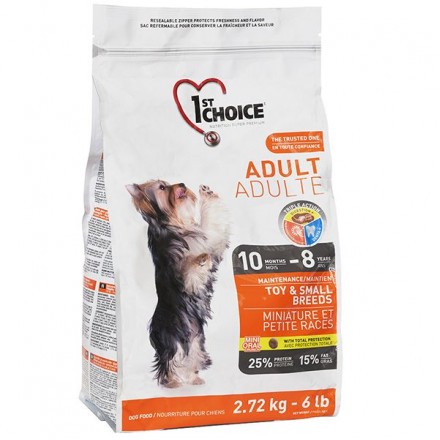 1st Choice Adult Toy & Small Chicken сухий корм  для собак міні та малих порід з куркою 2,72 кг