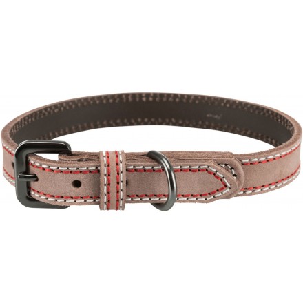 Trixie Native ошейник для собак средних пород кожаный (капучино) M 36-43см/20мм