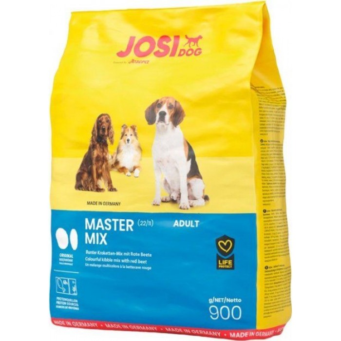 Josera JosiDog Master Mix сухой корм для собак с разноцветными крокетами 0,9 кг