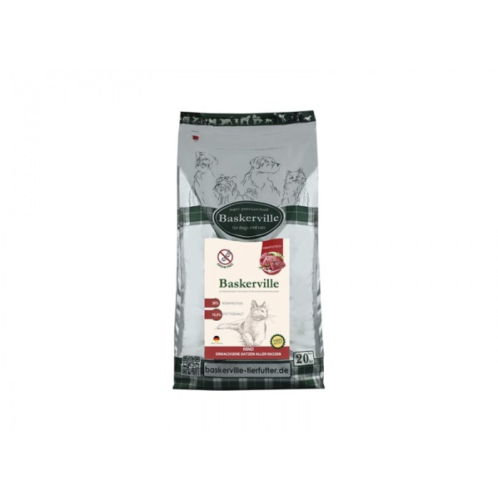 Baskerville Grain Free Cat Adult Beef сухий корм для котів з яловичиною та бататом 20 кг