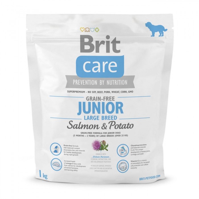 Brit  Care GF Junior Large Breed Salmon and Potato (для цуценят великих порід)