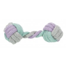 Trixie игрушка для собак гантель из каната яркая 15 см