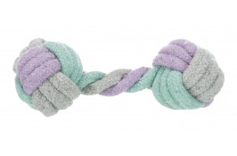 Trixie игрушка для собак гантель из каната яркая 15 см