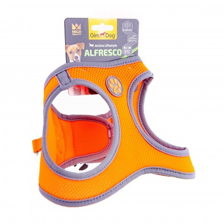 GimDog Alfresco шлея для собак міні порід (помаранчевa) S 