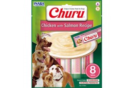 INABA Churu лакомство для собак сливочный мусс с курицей и лососем 20 г (8шт/уп)
