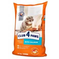 Club 4 Paws Premium Adult Cat Salmon сухой корм для кошек с лососем 14 кг