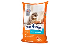 Club 4 Paws Premium Adult Cat Salmon сухой корм для кошек с лососем 14 кг