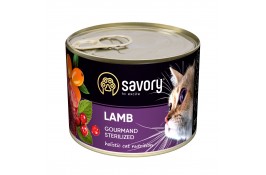 Savory Cat Can Adult Sterilised ягненок 200g