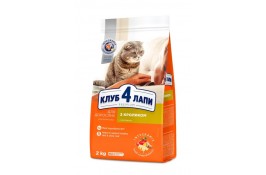 Club 4 Paws Premium Adult Cat Rabbit сухой корм для кошек с кроликом 2 кг