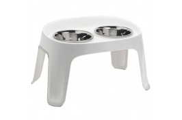 Moderna Skybar столик с мисками для собак (белый) 2x2500 мл
