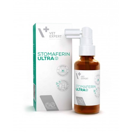 Vet Expert Stomaferin Ultra гель для поддержания здоровья ротовой полости у кошек и собак 30 мл