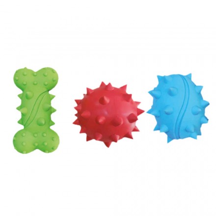 Croci Spiky игрушка для собак "Шипованные фигурки" с пищалкой 10-14 см