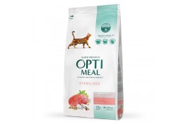 Optimeal Adult Cat Sterilised Beef & Sorghum сухий корм для котів з яловичиною 10 кг