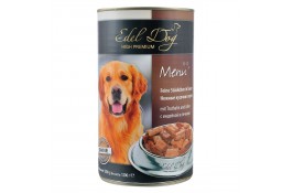 Edel Dog Шматочки з індичкою й печінкою в соусі для собак 1,2kg