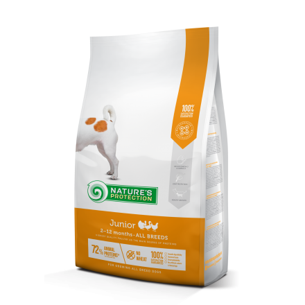 Nature's Protection Junior All Breeds сухий корм для цуценят всіх порід 2 кг